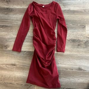 Red bodycon dress